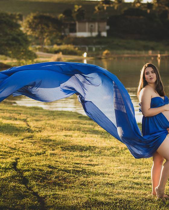 Gestante de Ensaio Gestante Luísa