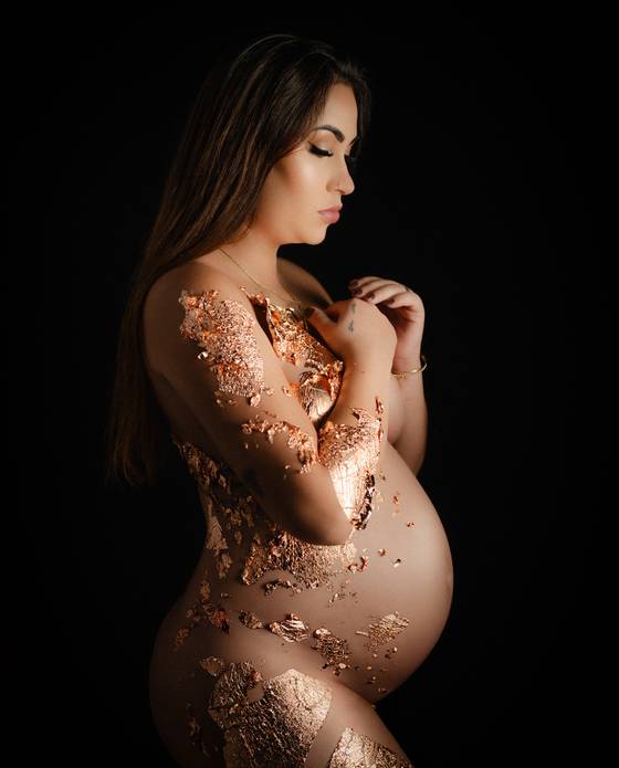 Gestante de À espera do Ravi - Ensaio Gestante