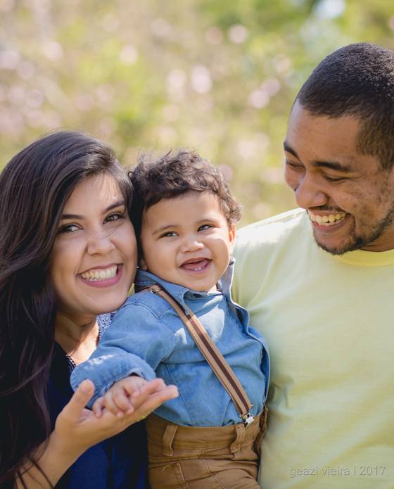 Família de Thiago, Nyeje e Bernardo - Ensaio de Família