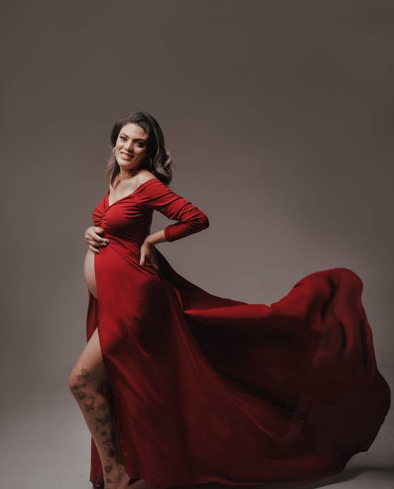 Gestante de Ensaio de Gestante - Valéria e Leandro