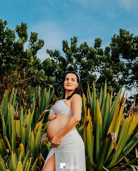 Gestante de Jusávia e Kadu a espera do Théo