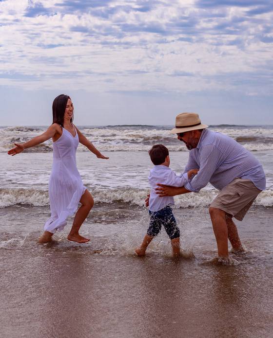 S•E•N•T•I•R em Família de Sábado de Praia!