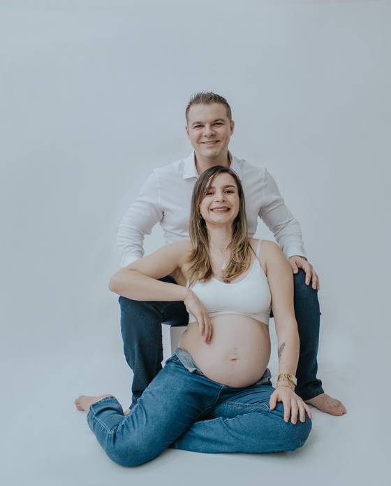 Ensaio Gestante de A espera da Eva