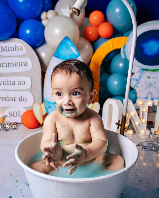 Smash The Cake de Ensaio smash the cake do Benicio