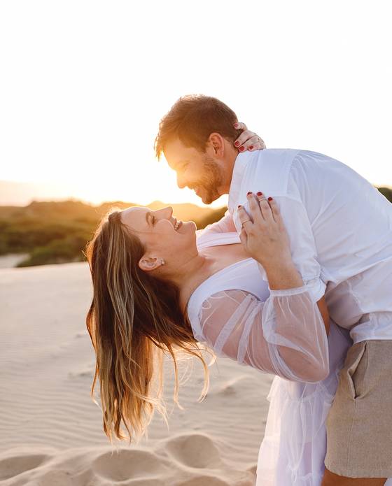 casais de Pré Casamento na Praia | Anna e Guilherme