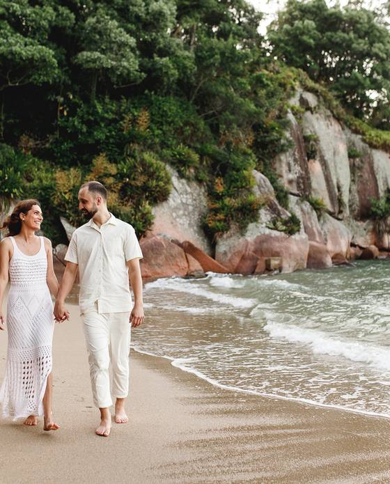 casais de Pré Casamento na praia | Fran e Carlos