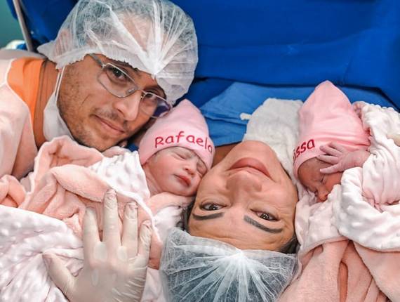 Parto Cesárea de Nascimento Rafaela e Raissa