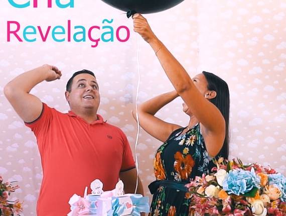 Chá de Bebê / Revelação de Chá Revelação Heitor