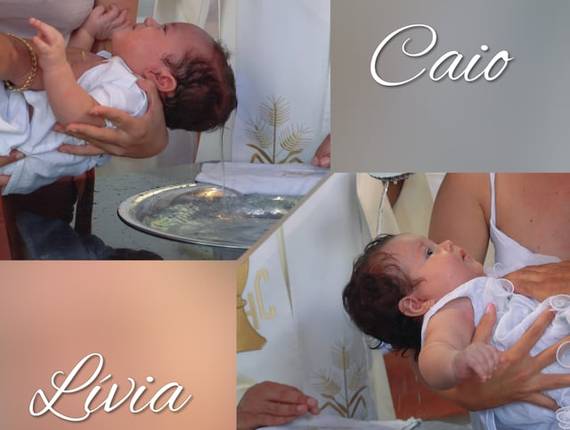 Batizado de Batizado Caio e Lívia