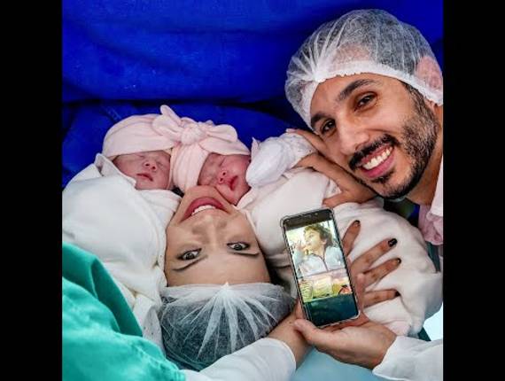 Parto Cesárea de Nascimento Bella e Bia