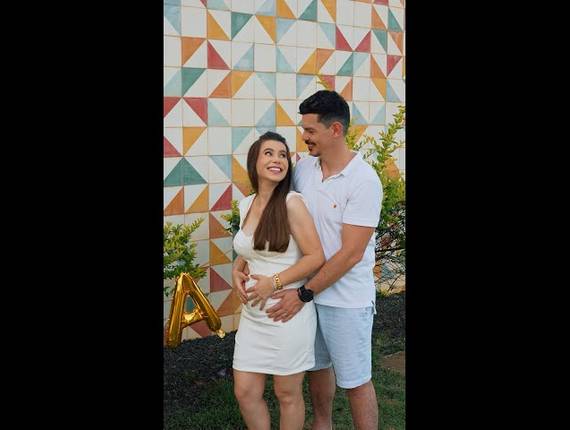 Chá de Bebê / Revelação de Chá Revelação Melissa