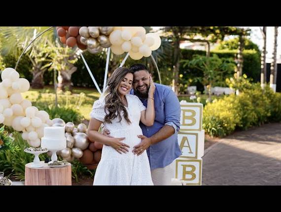 Chá de Bebê / Revelação de Chá Revelação Antonella