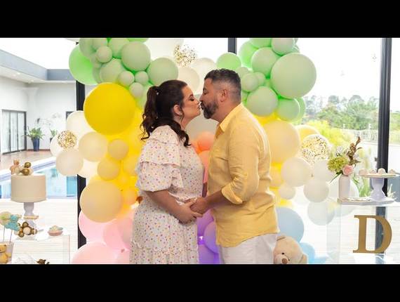 Chá de Bebê / Revelação de Chá Revelação Dom