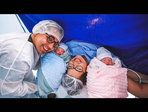 Parto Cesárea de Nascimento Rael e Clara 