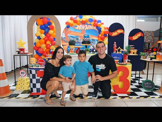 Aniversário Infantil de 3 Anos Gabriel e 7 Anos João