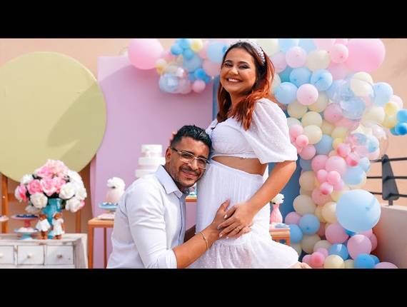 Chá de Bebê / Revelação de Chá Revelação Olivia