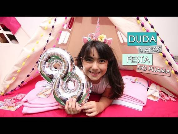 Videos de Festa do Pijama | Duda 8 anos