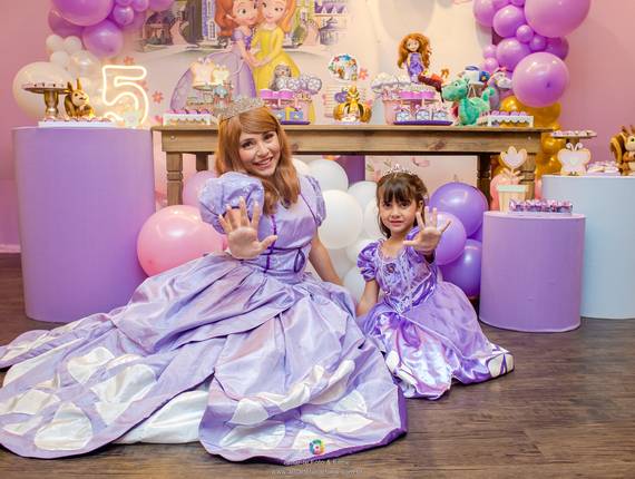 Festas Infantis - Kids Park de 5 anos da Luisa - Festa tema Princesa Sofia