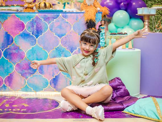 Festas Infantis - Kids Park de 6 anos da Julia - Festa infantil tema Jasmine