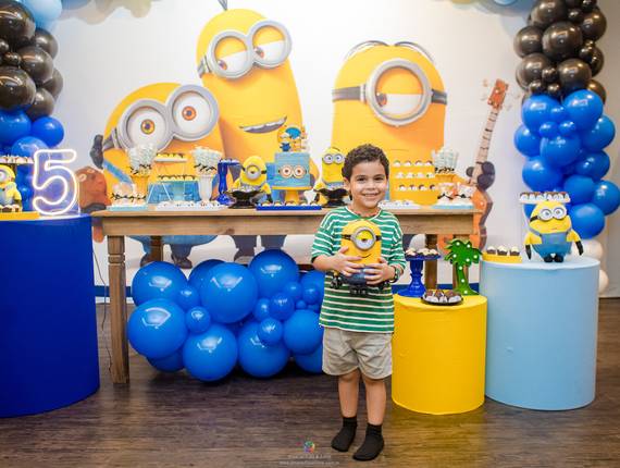 Festas Infantis - Kids Park de 5 anos do Lorenzo - Festa infantil tema Minions