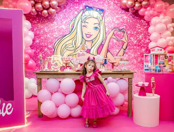 Festas Infantis - Kids Park de 5 anos da Chiara - Festa infantil tema Barbie