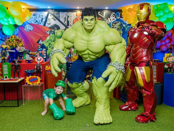 Festas Infantis de 3 anos do Gabriel - Festa infantil tema Vingadores