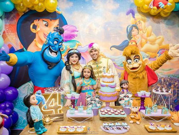 Festas Infantis - Kids Park de 4 anos da Carolina - Festa infantil tema Jasmine