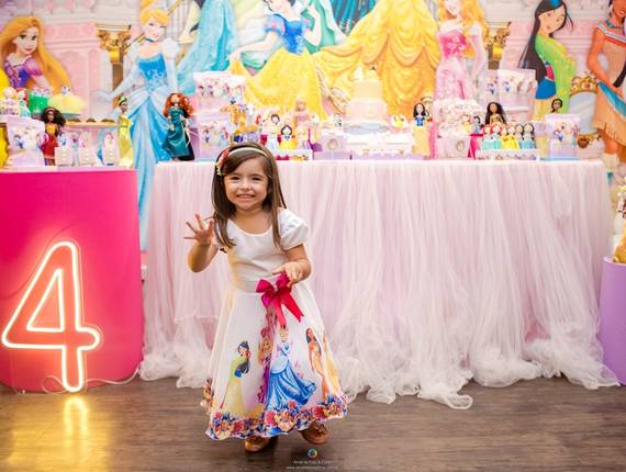 Festas Infantis - Kids Park de 4 anos da Letícia - Festa infantil tema Princesas