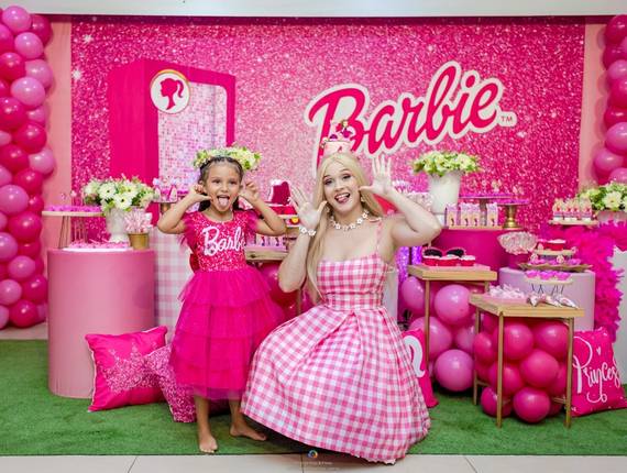 Festas Infantis de 7 anos da Beatriz - Festa infantil tema Barbie