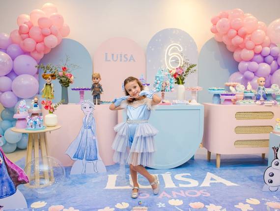 Festas Infantis de 6 anos da Luisa Valentina - Festa infantil tema Frozen