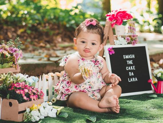 Ensaios Infantis de Smash the Cake da Lara