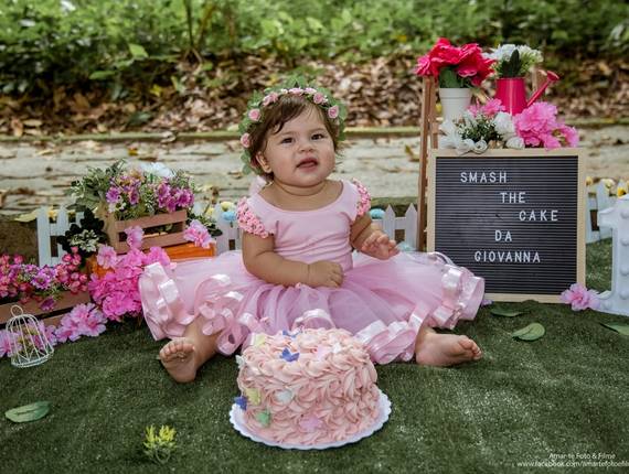 Ensaios Infantis de Smash the Cake da Giovanna