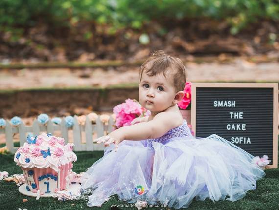 Ensaios Infantis de Smash the Cake da Sofia