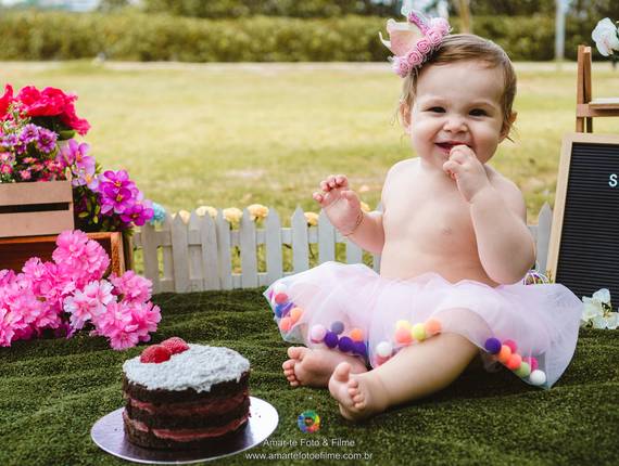 Ensaios Infantis de Smash the Cake da Bella