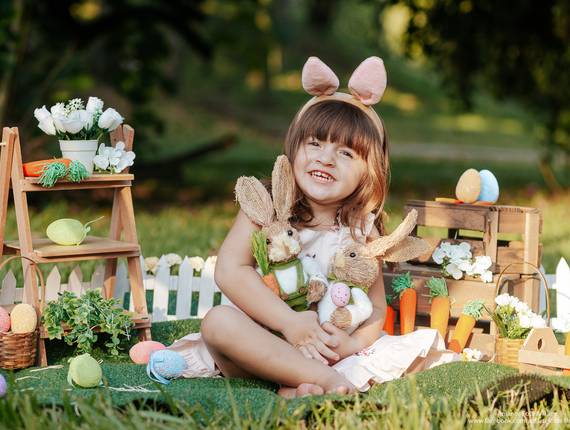 Ensaios Infantis de Ensaio de Páscoa da Valentina!