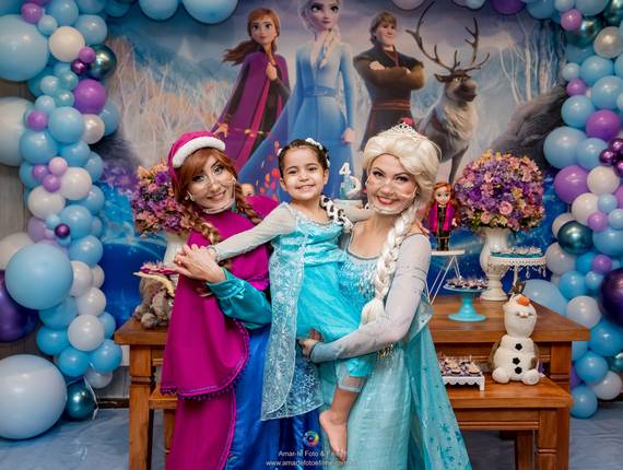 Festas Infantis - Kids Park de Festa Frozen - 4 anos da Sara