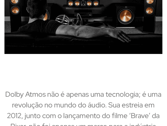 textos de Raio x na Dolby Atmos