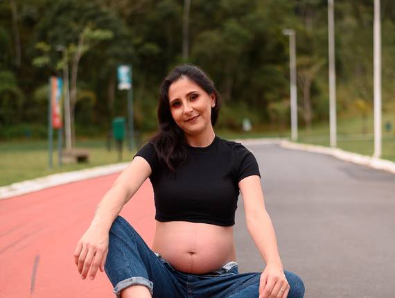 Gestante de Ensaio Gestante - Ariane