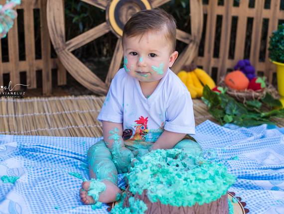 Ensaio de Smash The Cake - Enzo