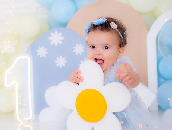 Temas Meninas de Margaridas Azul