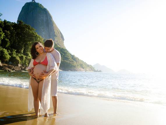 Gestante de Tamires + Fábio = Laura e Alexandre