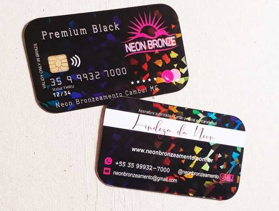 Impressos Criativos de Cartão Holográfico