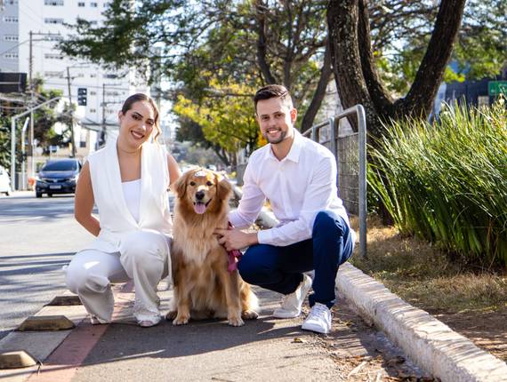 Casamento de Um amor leve, verdadeiro e com patinhas no altar