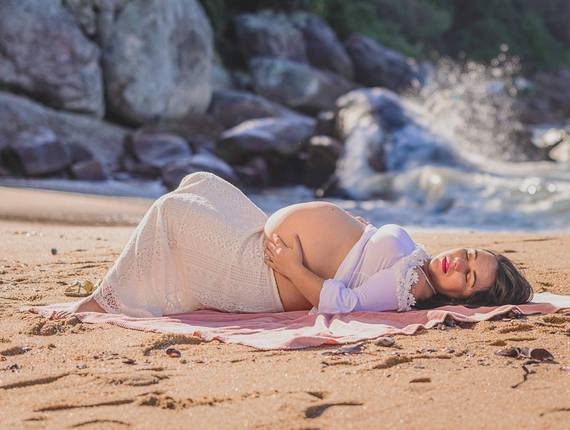 Gestante  de Ensaio Gestante em Itapema, SC