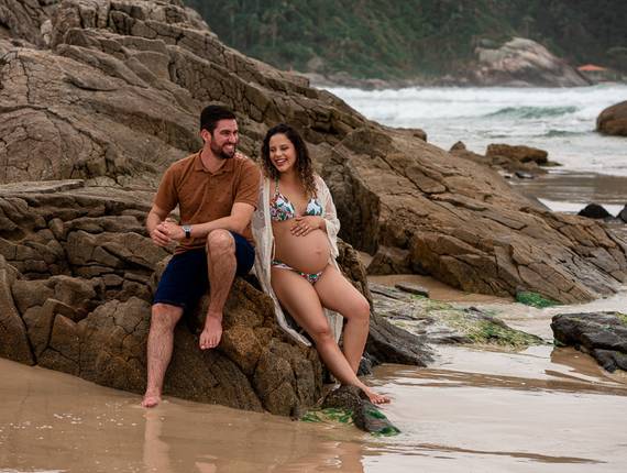 Gestante  de Ensaio Gestante em Bombinhas, SC