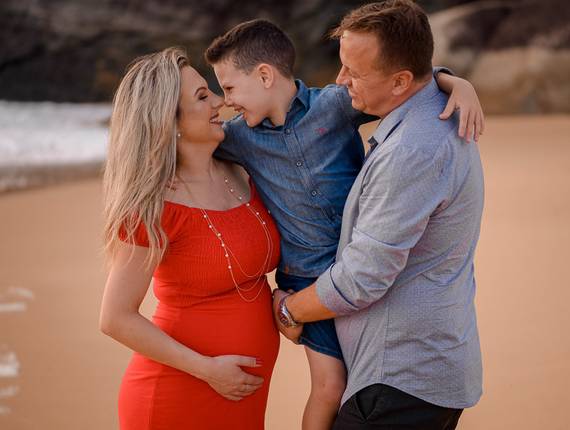 Gestante  de Ensaio Família em Balneário Camboriú, SC