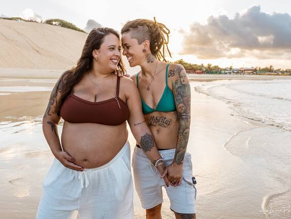 Grávidas de À espera de Malu e Maia