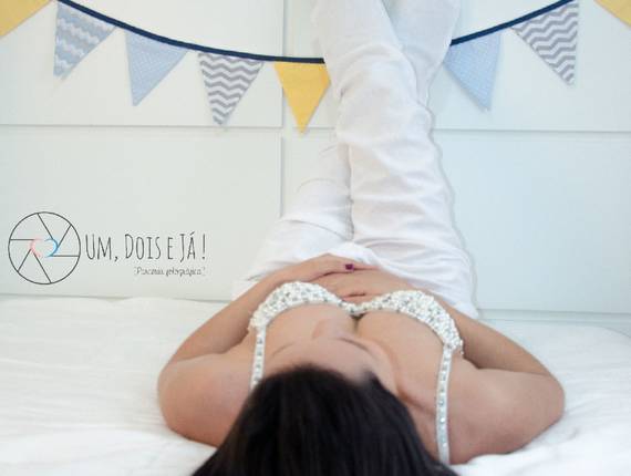 Gestante de Mônica esperando o doce Théo