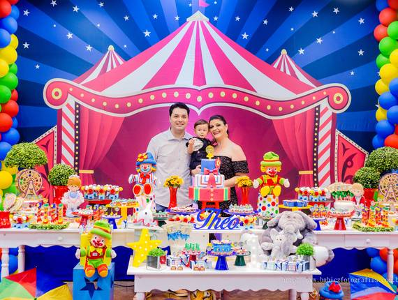 Aniversário de Fotografia de Festa Infantil do Theo no Buffet Infantil Kiddie Park em Maringa