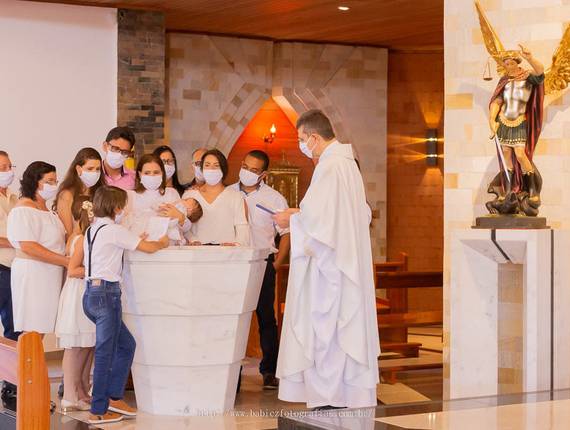 Batizado de Fotografia de Batismo da Ana Beatriz em Maringá